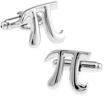 

High Quality Cufflinks Cuff Links Pictograms Math Symbols Pi Cufflinks Cuff Buttons Math Note 3.14 Cufflinks Gift Jewelry 20pair