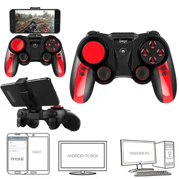 

ZOMTOP iPEGA PG-9089 Bluetooth Wireless Gamepad Game Controller for iOS Android Smartphone / Windows PC with Smartphone Holder