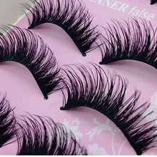 5 Pairs Fashion Natural Handmade Long False Black Eyelashes Makeup False Eyelash G6629