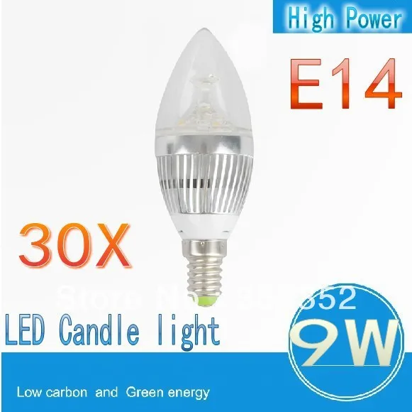 FREE Shipping 30XE14 3x3W 9W Dimmable AC85~265V LED Candel Light bulb lamp spotlight | Лампы и освещение