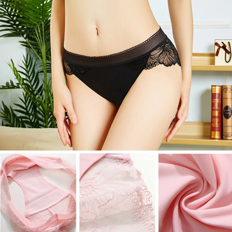 1 шт. кружевные трусы с низкой талией Размеры S/M/L/XL|Женские трусики| |