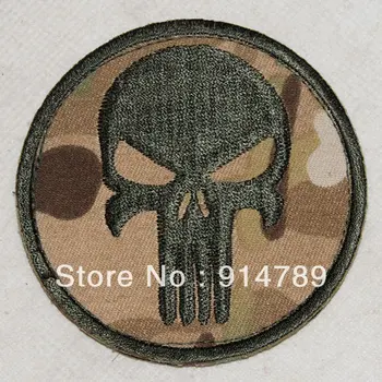 

PUNISHER SKULL SEAL NAVY GUNS PAINTBALL SNIPER PATCH MULTI CAMO -32413