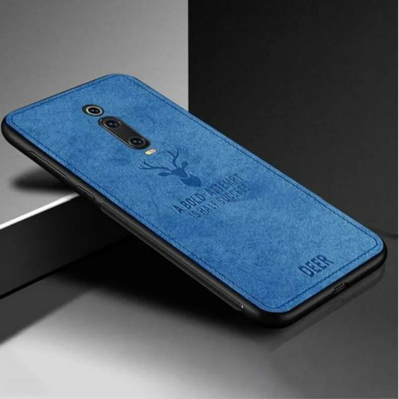 Тканевый чехол для Xiaomi mi 9T mi 9T Pro Red mi K20 Note 7 6 5 Pro 5A 4X 6A 7A 5 plus, мягкий чехол из ТПУ, силиконовый чехол - Цвет: Синий