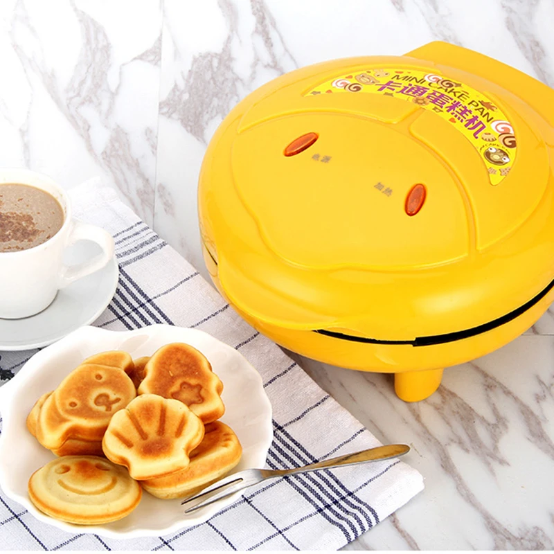 Яйцо электрическая вафельница Бутербродница печенье торт машина для выпечки маленькая выпечка вафельница для завтрака для выпечки детей для пончиков
