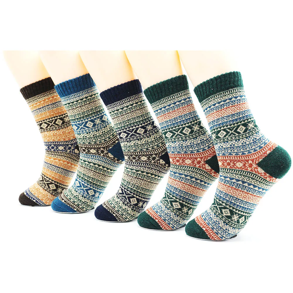 

New Men's thick cotton socks Special winter thick warm socks high quality winter mens harajuku retro warm wool dress socks
