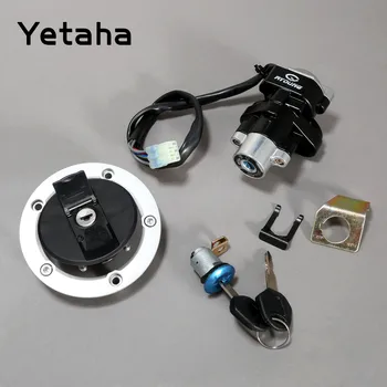 

Yetaha Motorcycle Ignition Switch Fuel Gas Tank Cap Cover Seat Lock Key Set Kit For Suzuki GSF650 Bandit GSX650 750 1000 GSXR600
