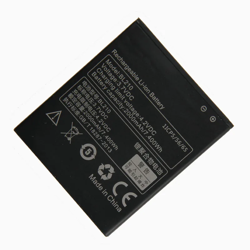 

Original High Capacity BL210 Battery For Lenovo A536 A606 A656 A766 A658T S650 S820 S820E A750E A770E 2000mAh