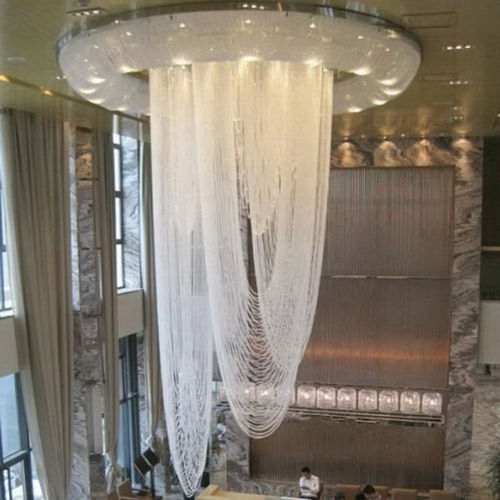modern design large crystal chandelier lighting ceiling fixtures AC110V 220V luxury hotel crystal lights stair chandelier modern design large crystal chandelier lighting ceiling fixtures AC110V 220V luxury hotel crystal lights stair chandelier