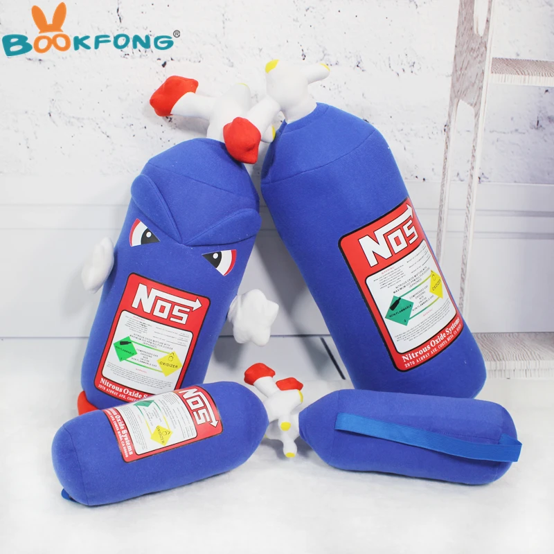 

Creative Plush Toy NOS Nitrous Oxide Bottle Pillow Turbo JDM Cushion Gift Decor Headrest Backrest Seat Neck Rest