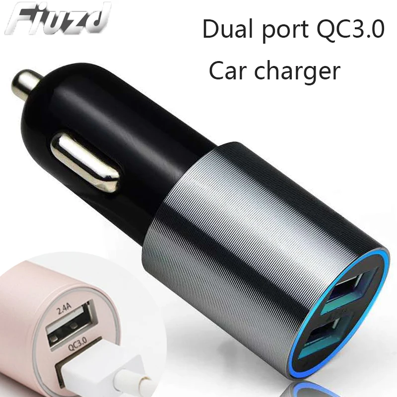 Quick Charge 4.0 3.0 USB Car Charger For Samsung S10 Huawei P30 QC4.0 QC3.0 QC Fast PD USB C Car Charging Phone Charger222
