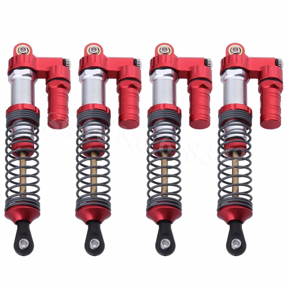 

4PCS 110mm Billet Machined Piggyback Shock Absorber Springs Set for 1/10 Scale RC Rock Crawler Axial SCX10 Wrangler D90 CC01