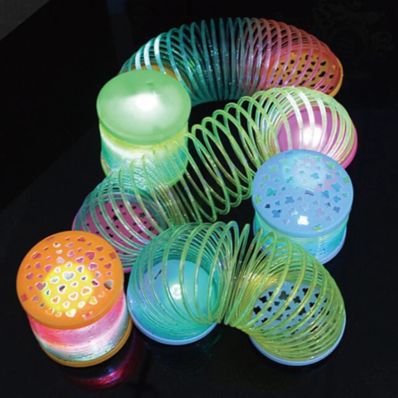 

party supplies Colorful Rainbow Circle Toy Flashing Colorful Children Funny Gift Glow in Dark birthday party decorations kids
