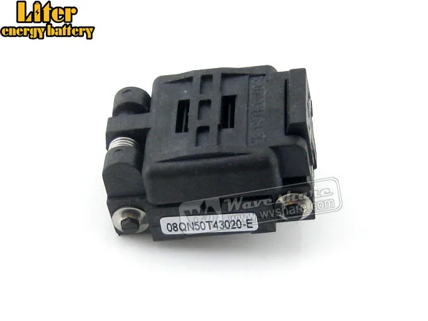 Plastronics 08QN50T43020 IC тестовый адаптер гнезда 0 5 мм шаг для QFN8 MLP8 MLF8 упаковка |