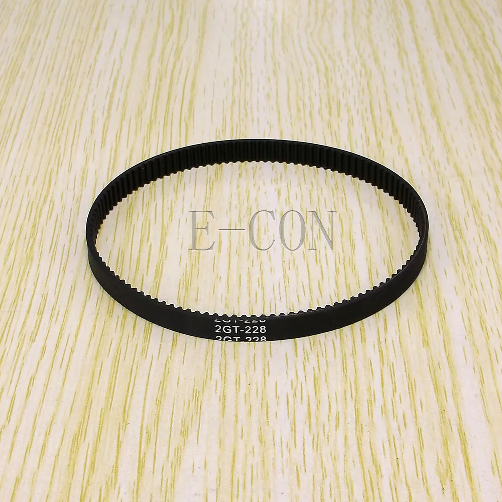 

1pcs/lot 228-GT2 Loop Timing Belt Width 6mm GT2 Belt Rubber Fiberglass Inner Length 228mm 114 Teeth for GT2 Timing Pulley
