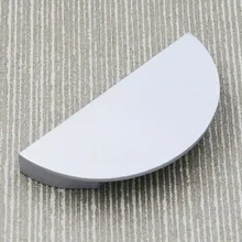 64mm Matte Silver Drawer Half Round shoe cabinet handle shiny silver cupboard dresser furniture door handle Knob 2.5″