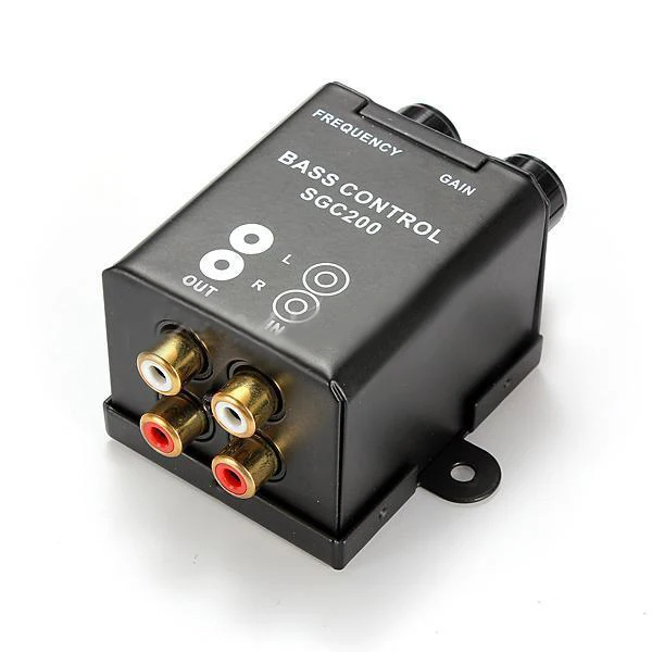 Car Home Amplifier RCA Gain Level Volume Knob Booster Audio Stereo Bass Controlin Oil Pressure