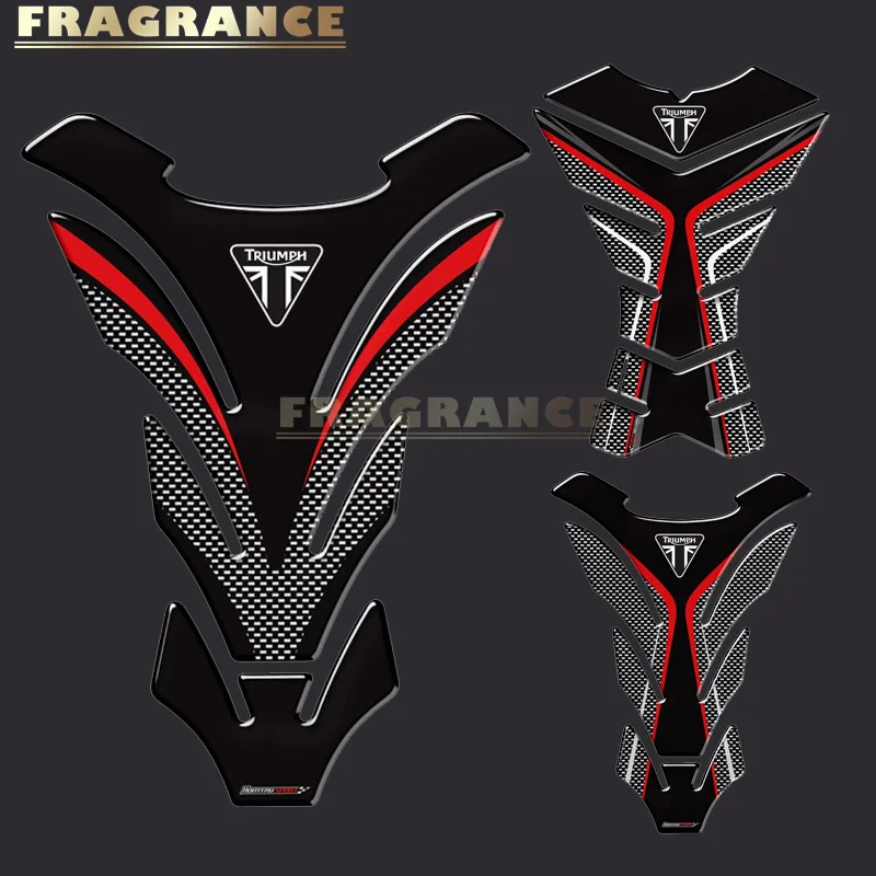 

3D Rubber Motorcycle Tank Pad Protector Stickers Case For Triumph 675R Tiger 800 XC Speed Triple Tank All Years