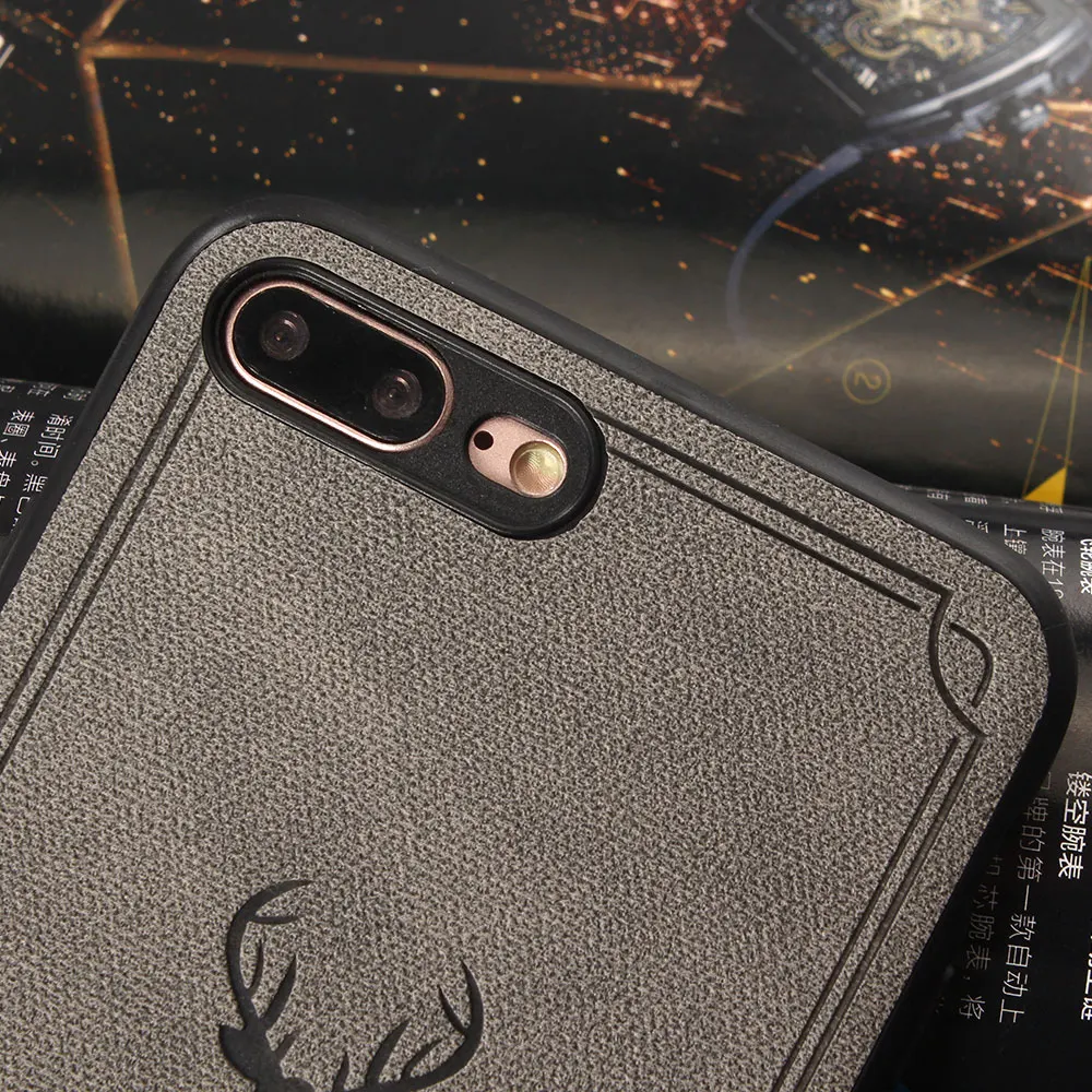 Bangni чехол для телефона iPhone X 8 7 6 6s плюс мода ТПУ мультфильм голова оленя тиснением