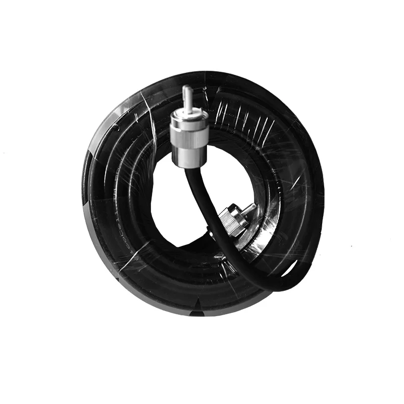 

double UHF male cable car station radio hand sets double adapter SL16 to SL16 10 meters For 7W 15W 25W Transmitter FM antenna