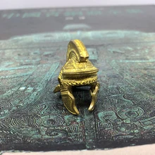 Самурайский шлем латунный нож бусины зонтик веревка Шарик Открытый Нож кулон