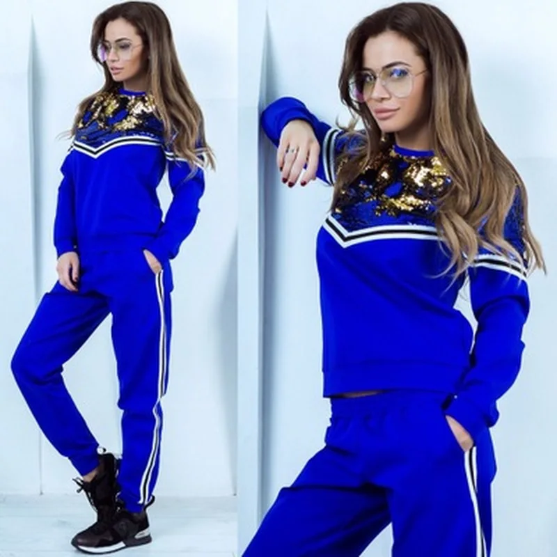 ZOGAA Hot Sale 2019 Women Tracksuit Sweatsuit Elastic Waist Pullover Joggers Casual Cotton Fashion Two Piece Sets Top and Pants ZOGAA Hot Sale 2019 Women Tracksuit Sweatsuit Elastic Waist Pullover Joggers Casual Cotton Fashion Two Piece Sets Top and Pants