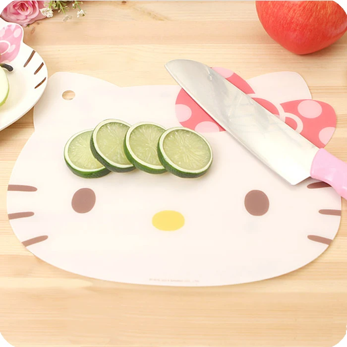 

Kawaii Kitty Cat Multipurpose Portable Cutting Board.Kids Cup Table Pads Mats.Placemats.Dinning Tableware Desk Pad Kitchen Mat