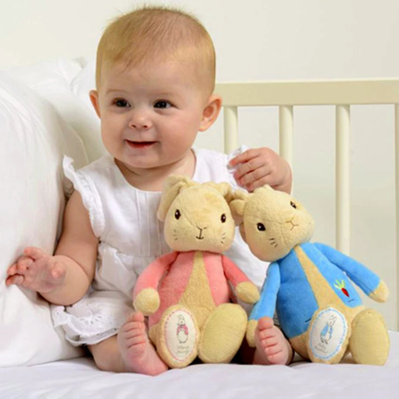 Soft and lovely Plush Animals 27cm Peter Rabbit Dolls high quality Toys to appease infants perfect Baby’s companions Newborn gif