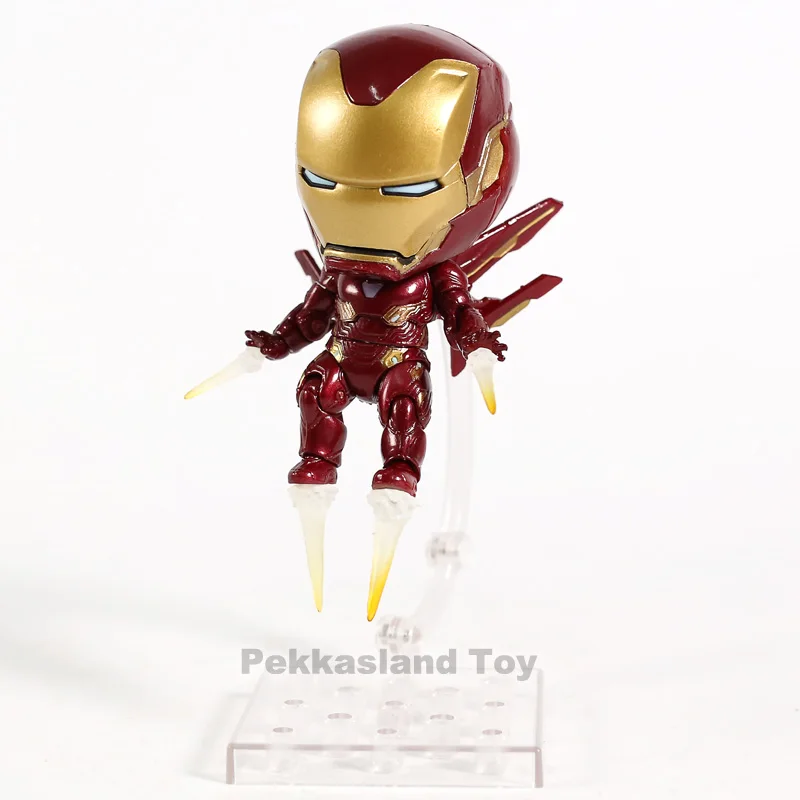 Marvel Мстители Nendoroid 988 Mk50 Железный человек Mark 50 Infinity Edition ПВХ Железный человек фигурка Коллекционная модель игрушки