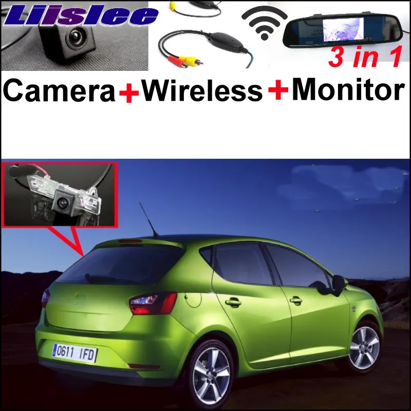 

Liislee Special WiFi Camera + Wireless Receiver + Mirror Monitor 3 in 1 Backup Parking System For SEAT IBIZA MK4 6J ST