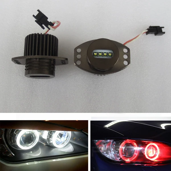 Angel Eyes LED BMW 325 328 330 335 E90 E91 Bulbs Daytime running lights Sedan 2X