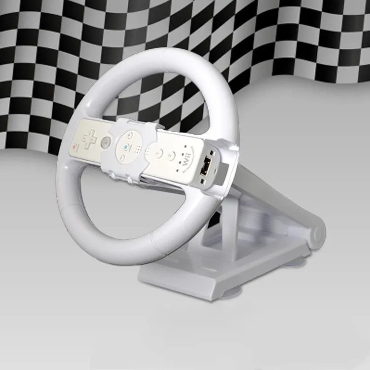 Белая подставка для рулевого колеса Nintendo Wii|Игровые рули| |