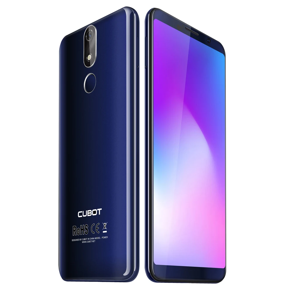 Смартфон CUBOT POWER 5,99 дюймов FHD+ Android 8,1 6000 мАч, сканер отпечатков пальцев, двойной 4G LTE 6GB128GB MT6763T, Восьмиядерный, 20MP