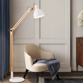 

Japanese Solid Wood Led LED Floor Lamps Modern Living Room Room Bedroom Lighting Floor Lights Iron Standing Lamps Reading Lights