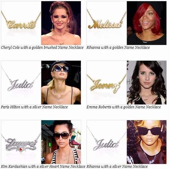 personalized signature necklace