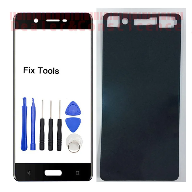 

1PCS For Nokia 5 6 7 Nokia5 Nokia6 Front Glass Lens Touch Screen LCD Outer Panel+Tools+Glue (it's front glass like item photo)