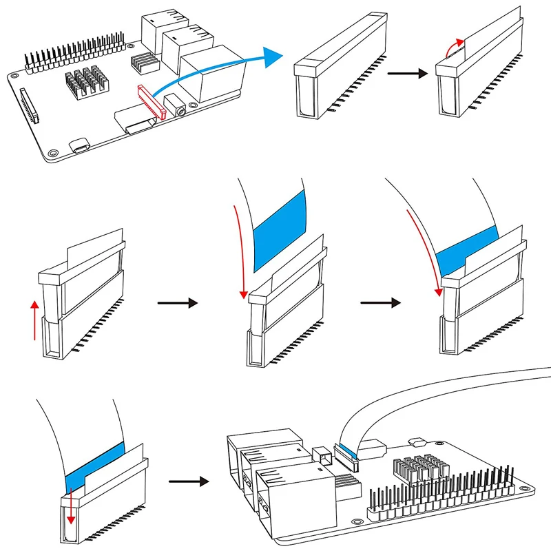 15Pin лента гибкий кабель CSI с 15 см 30 см 50 см 100 см для Raspberry Pi камера лента FPC плоский провод кабель для Raspberry Pi камера