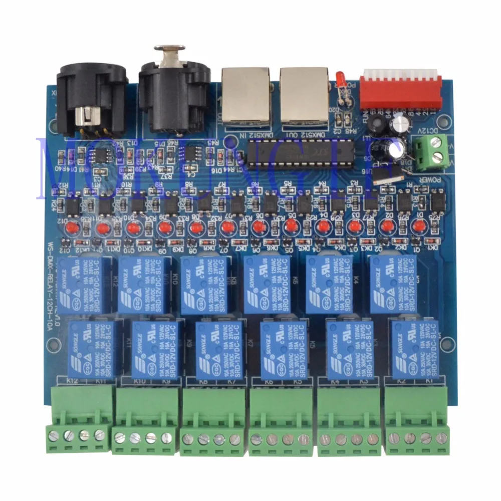 Fast shipping 5pcs 12CH Relay switch dmx512 Controller RJ45 XLR relay output DMX512 relay control 12 way relay switch(max 10A) Fast shipping 5pcs 12CH Relay switch dmx512 Controller RJ45 XLR relay output DMX512 relay control 12 way relay switch(max 10A)