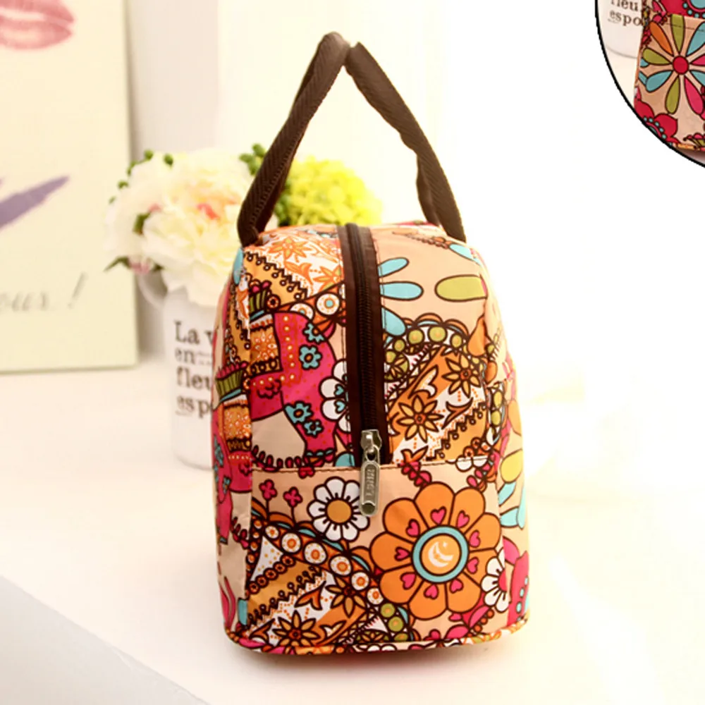 lunch bags portable 32X22X10cm women Thermal Insulated Tote Picnic Lunch Cool Bag Cooler Box Handbag Pouch for students