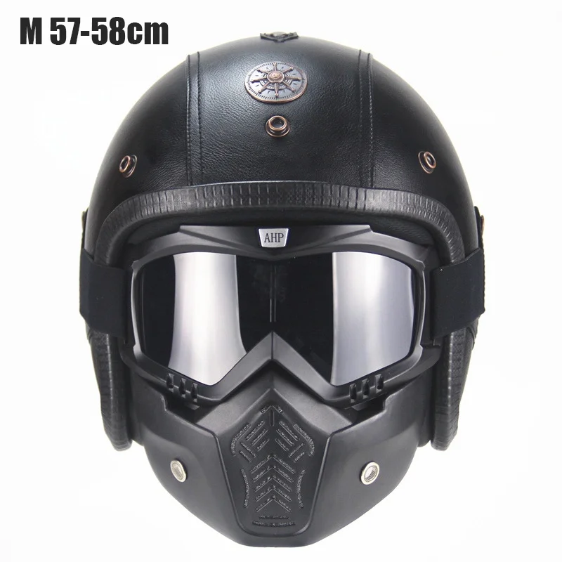 

Hot Professional Retro Motorcycle Helmet Goggle Mask Mask Open Face Helmet Cross Goggle Helmet