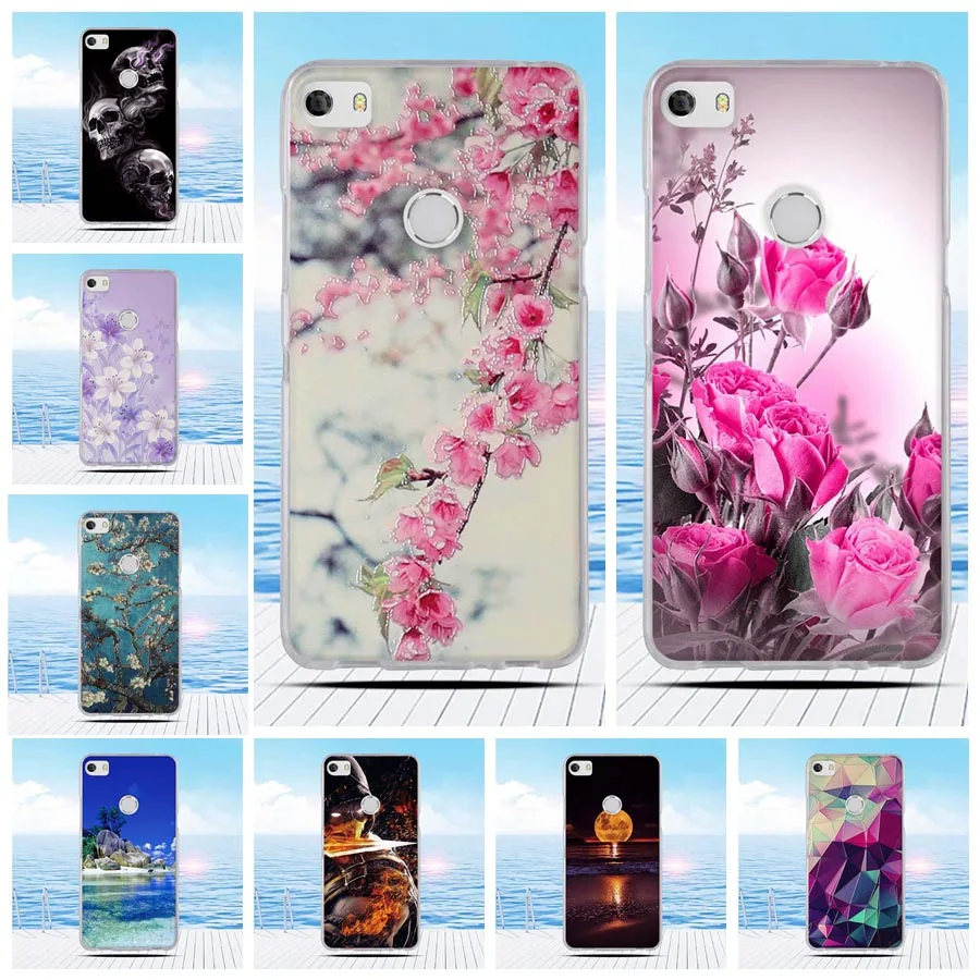 For Coque Alcatel Idol 5 Case 5.2inch Flower Cartoon TPU funda Soft Silicone Phone Protective Back Cover |