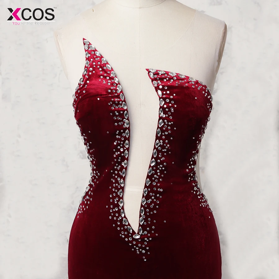 New-Design-Burgundy-Prom-Dress-Long-Mermaid-Womens-2018-Maxi-Gowns-Beaded-Sexy-Amazing-Floor-Length (3)