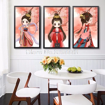 

Cartoon Diy Home Decor Diamond Embroidery Characters Beautiful Girl Cross Stitch Needlework Rhinestone Crafts Diamond Painting