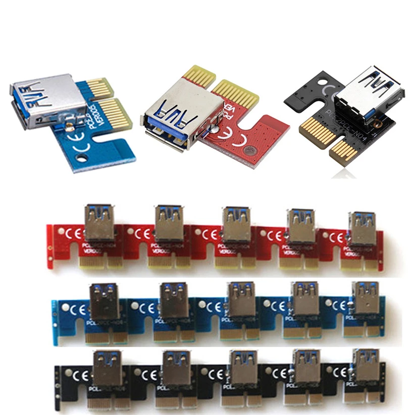 

USB 3.0 PCI-E 1X to 16X Graphics Extension Cable Mining PCI-E Extended Line Card Adapter Futural Digital JULL18