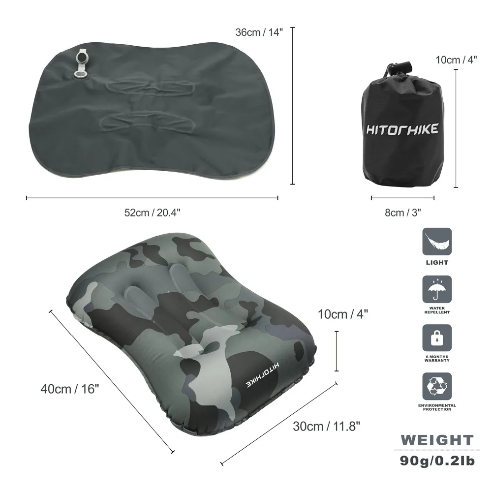 Travesseiro para Avião Confortáveis para Dormir Travesseiro de Camping Acessórios de Viagem Pescoço Travesseiro Inflável Mini 4 Cores Almofadas Home Textile 20 Esporte e Lazer