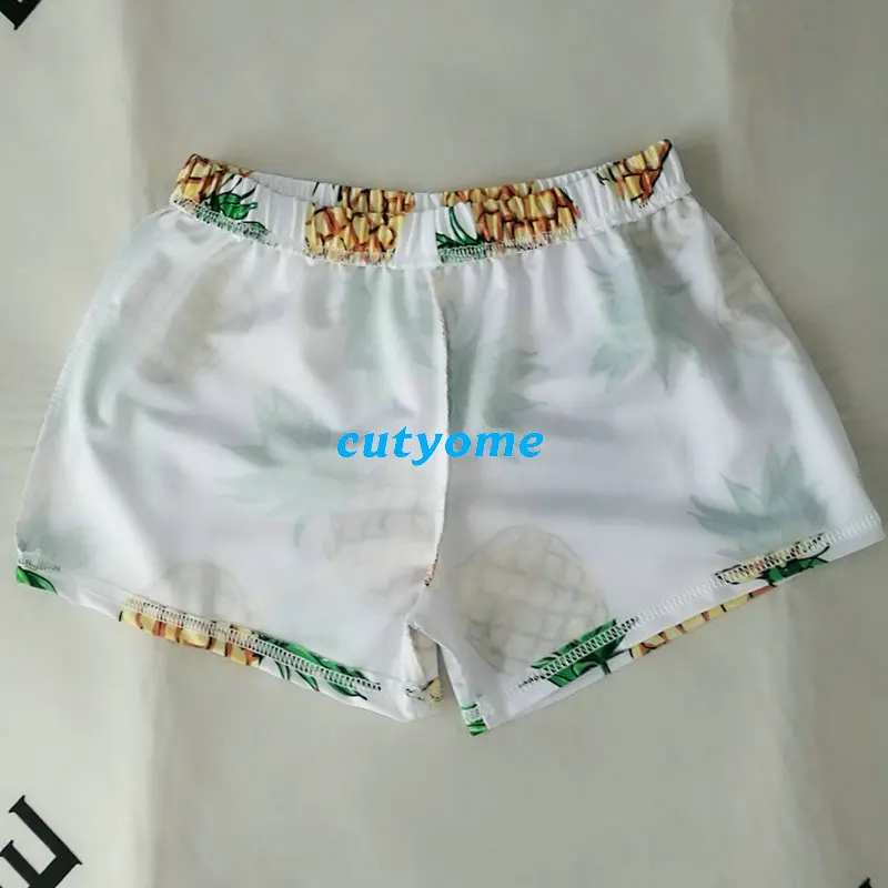 Mother Daughter Father Son Matching Swimsuits Pineapple Bikini Shorts Family Swimwear Outfits Mommy And Me Dad Mom And Daughter  (5)