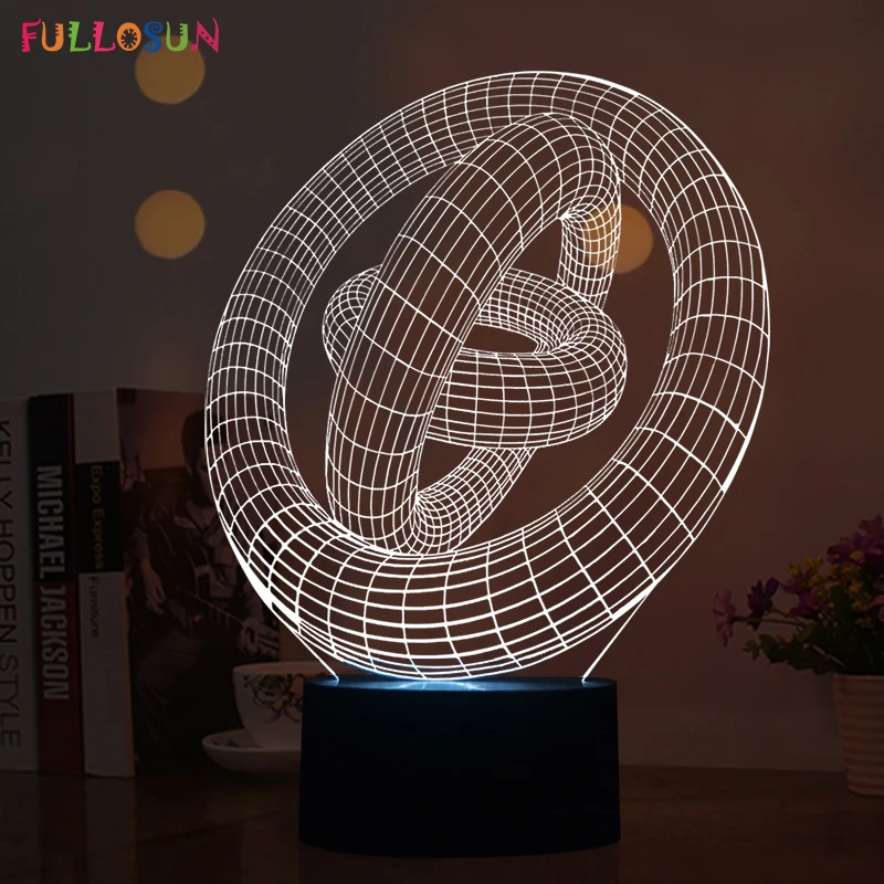 

FS-2868 Amazing 3D Illusion led Table Lamp Night Light with magic circle shape