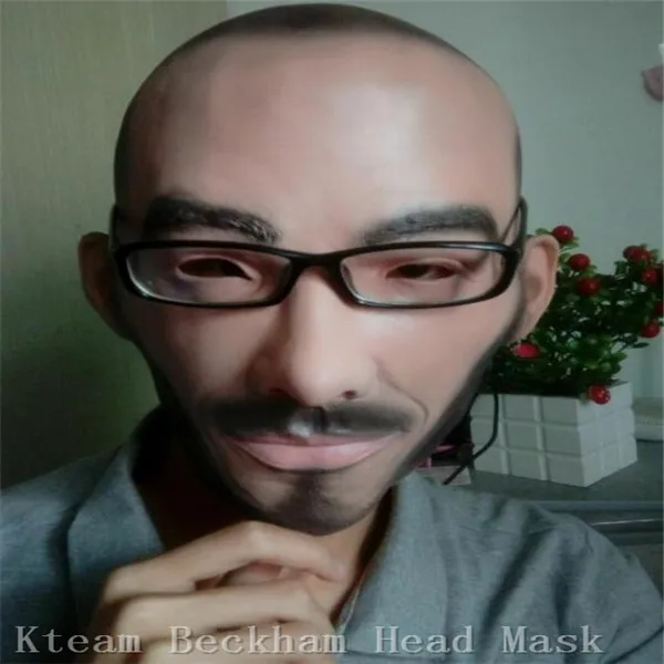 Hot!! Halloween Party Realistic Famous Person Mask Beckham Latex mask soccer celebrities