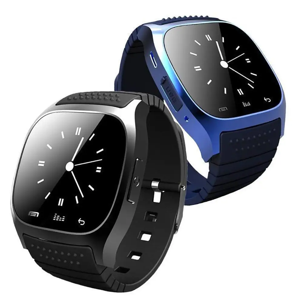  Sport Bluetooth Smart Watch Luxury Wristwatch M26 with Dial SMS Remind Pedometer for IOS Android Phone