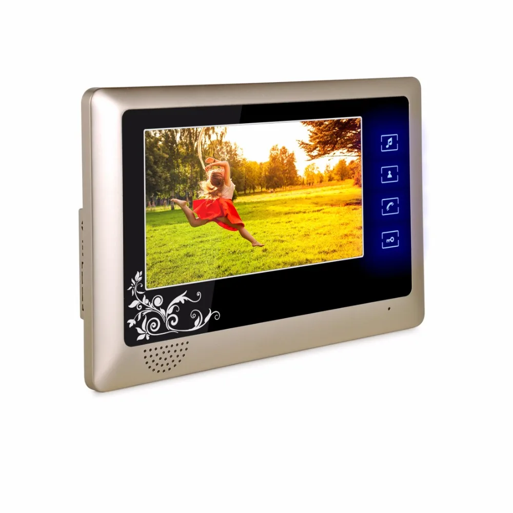 Top Quality 7 Inch Color LCD Video Door Phone Intercom System Door Release Unlock Doorbell Camera Top Quality 7 Inch Color LCD Video Door Phone Intercom System Door Release Unlock Doorbell Camera