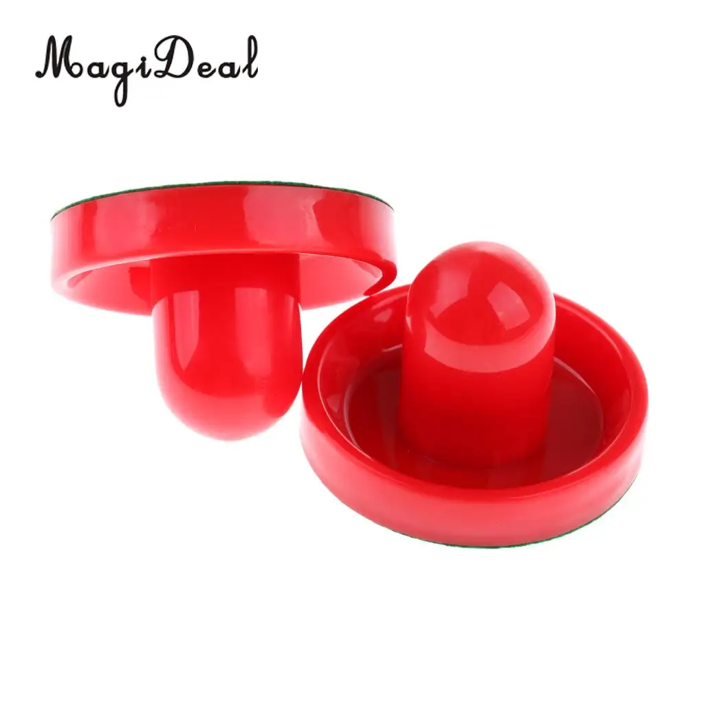 2 Pieces Air Hockey Felt Pushers Goalie Handles Paddles Replacement with Home Tables for Full-size Air Hockey Games